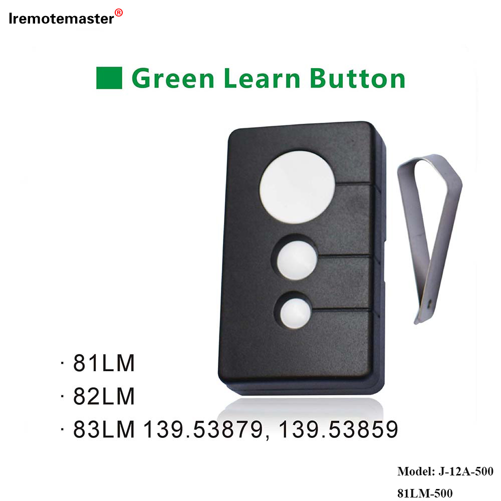 Maka 81LM 82LM 83LM Green Mụta bọtịnụ 390MHz Garage Door Remote Opener